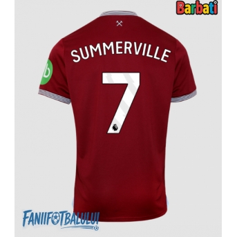 West Ham United Crysencio Summerville #7 Tricou Fotbal Replică 2025-26 Barbati Acasa